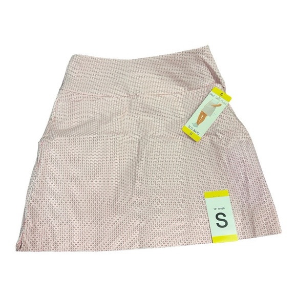 S.C. & C0. Tummy Control Skort Small Coral Print Pockets New With Tags - Picture 5 of 13